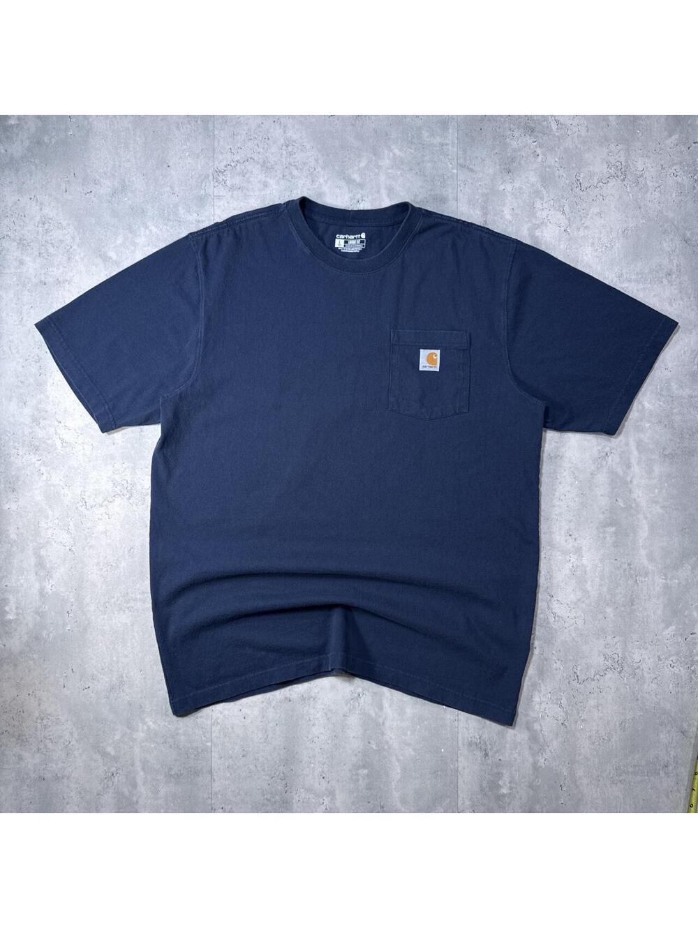 Y2K Carhartt 00s Navy Workwear t shirt